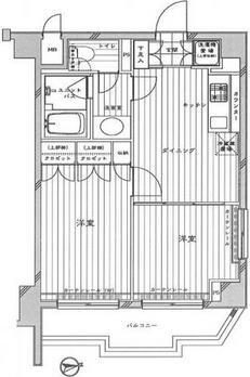 ルーブル飯田橋間取り図