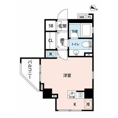 アクロス文京 1004号室 間取り図