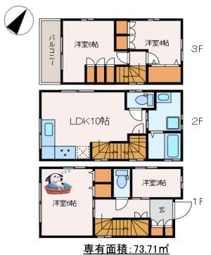 千石2丁目戸建て 号室 間取り図