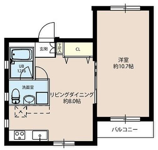 プロスパー小石川 201号室 間取り図