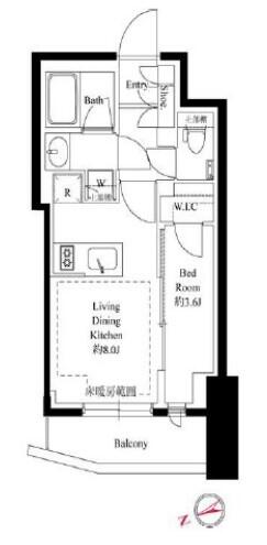 343レジデンス後楽園（オープンレジデンシア）間取り図