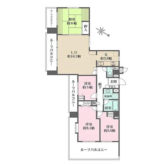 エス・バイ・エルマンション小石川間取り図