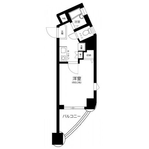 フォルトゥナ春日安藤坂 601号室 間取り図