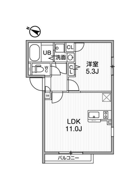 Alpha Prime 文京音羽North 102号室 間取り図