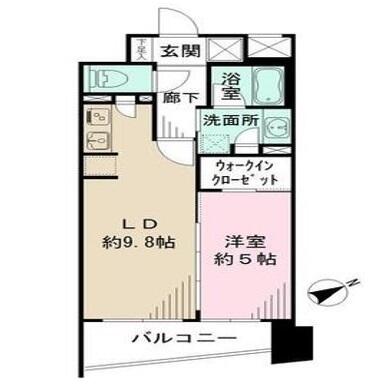 エクセレント文京動坂 602号室 間取り図