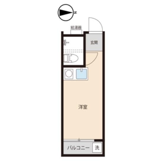 本郷菊坂館 206号室 間取り図