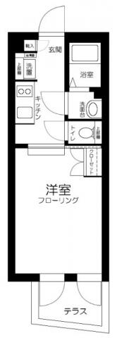 LAPiS本郷 102号室 間取り図