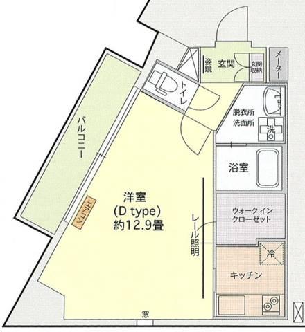 コルニーチェ小石川 805号室 間取り図