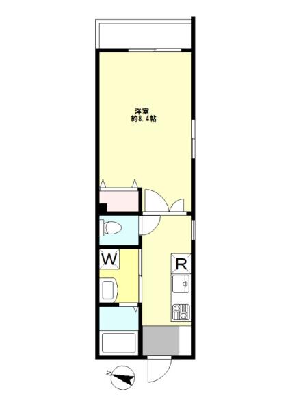 サンピア東大前 201号室 間取り図