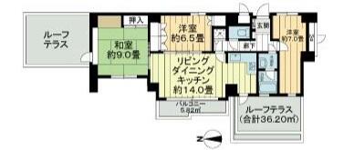 朝日白山マンション間取り図