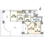 ブランズ文京小石川パークフロント 102 間取り図