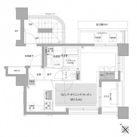 エルスタンザ文京白山 502号室 間取り図