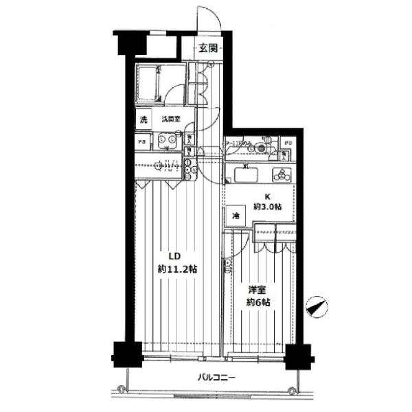 藤和シティホームズ本郷 703号室 間取り図