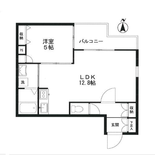 BLANCHE御茶ノ水 101号室 間取り図