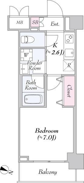 URBANLINK護国寺　～アーバンリンク護国寺～ 209号室 間取り図