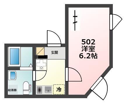 Glanz文京千駄木 502号室 間取り図