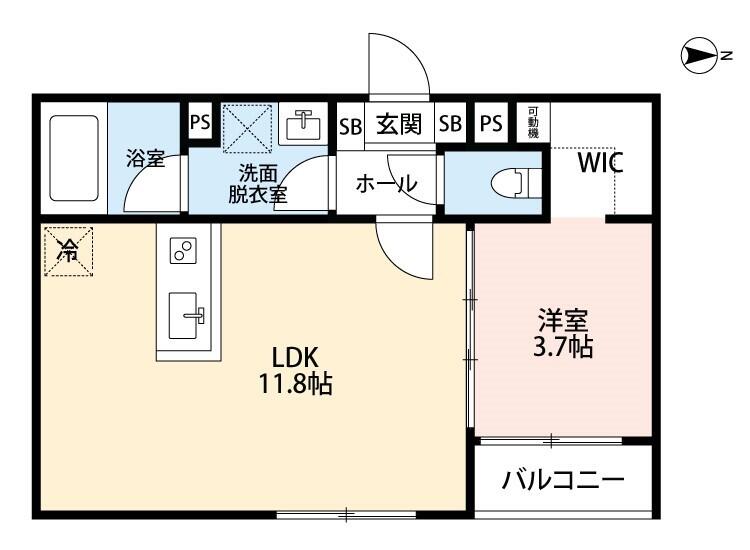 J’ｓコート文京千駄木 202号室 間取り図