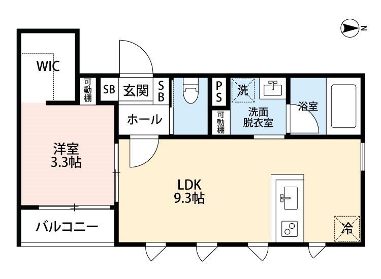 J’ｓコート文京千駄木 203号室 間取り図