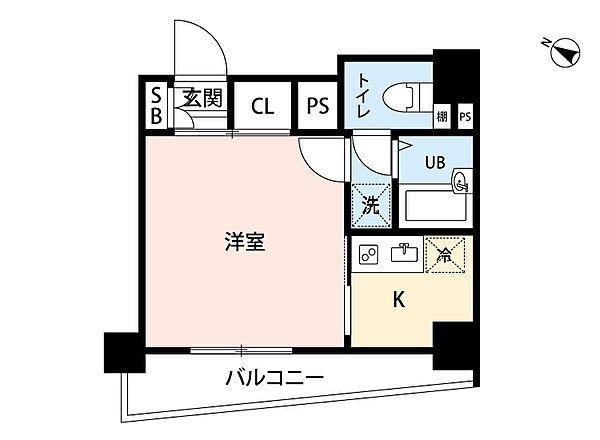 スカイコート九段下 11F 間取り図