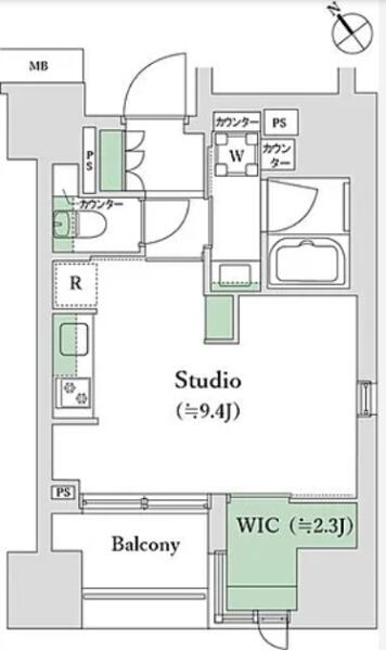 ベルジェンド文京千駄木ノーブル 202号室 間取り図