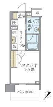 LaSante　千駄木（旧：アパートメンツ千駄木） 202号室 間取り図