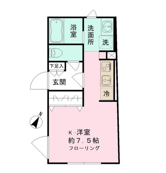 エスタジオ本駒込 101号室 間取り図