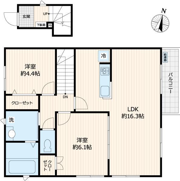 リーベ　千駄木 201号室 間取り図