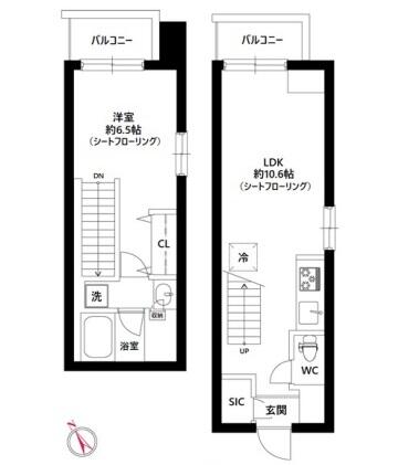 La Perla Bunkyo-Koishikawa（ラペルラブンキョウコイシカワ） 603号室 間取り図