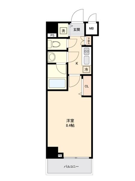 コンシェリア早稲田Green Forest 501号室 間取り図