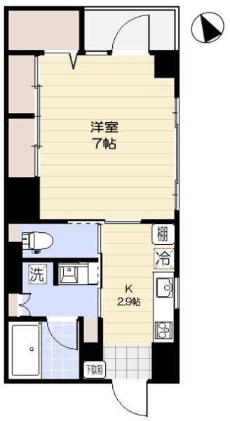 ヴァンクール　～Vainqueur～ 602号室 間取り図