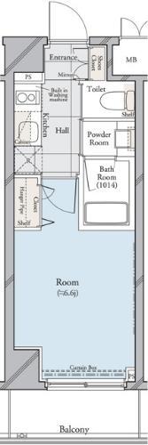 コンシェリア後楽園 604号室 間取り図