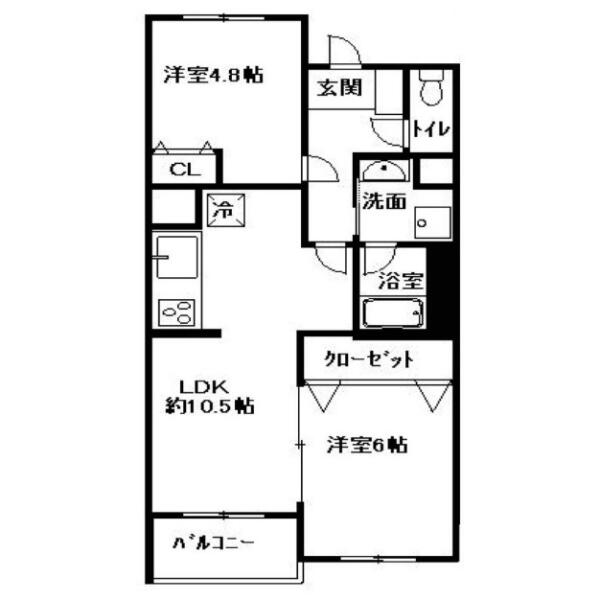 クレインズテラス 1F 間取り図