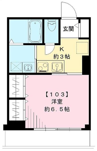 レイレ ラヴィ 103号室 間取り図