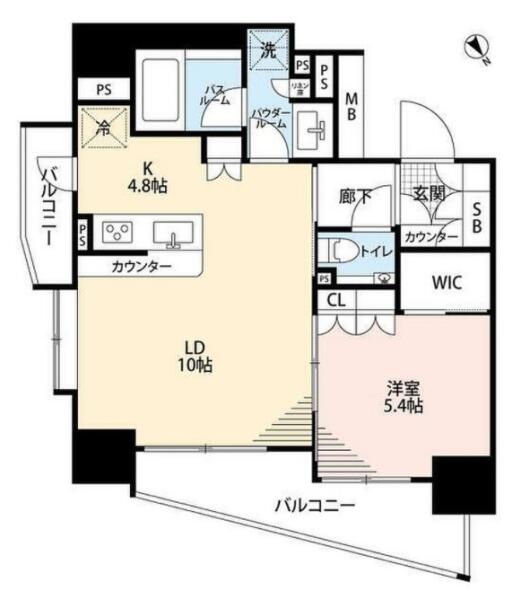 ガーラ・レジデンス文京白山 1402号室 間取り図