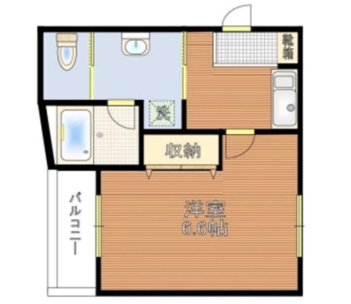 ラ・ベルドンヌ 401号室 間取り図