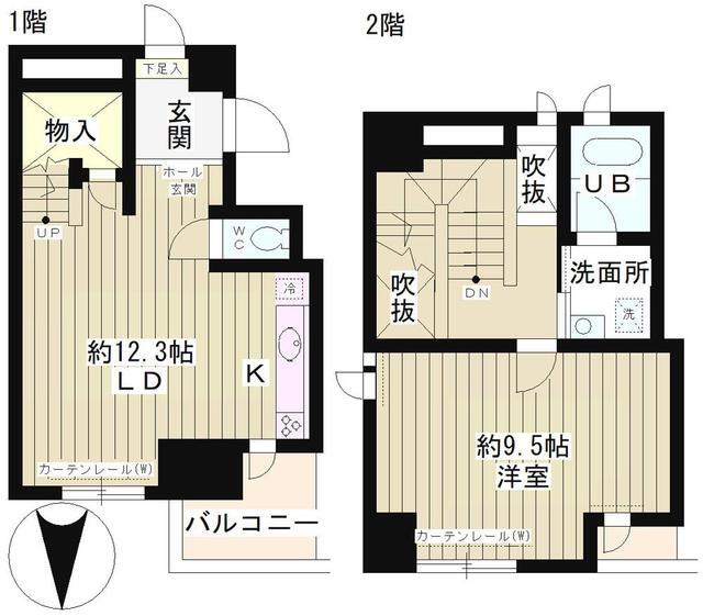 ツインビュー御茶ノ水 604号室 間取り図