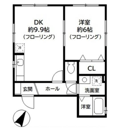 リラコート 201号室 間取り図