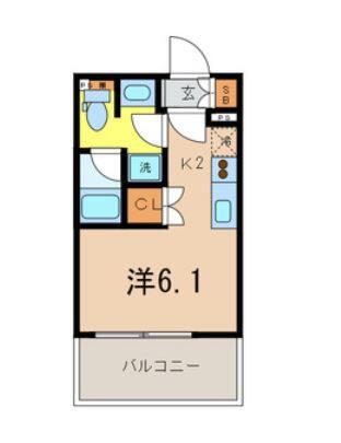 クレヴィア文京白山 1002号室 間取り図