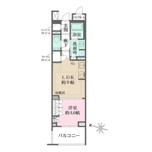 ザ・パークハウス文京白山 203号室 間取り図