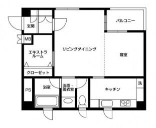 コート本郷 502号室 間取り図