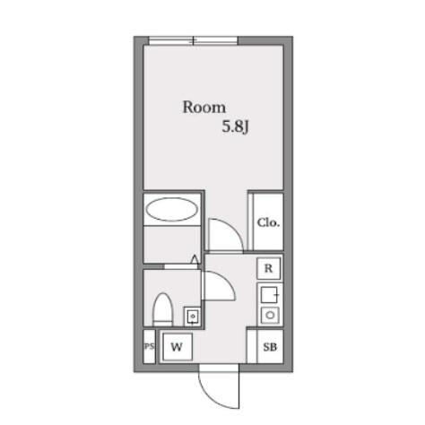 Casa Sincera Mukougaoka 402号室 間取り図