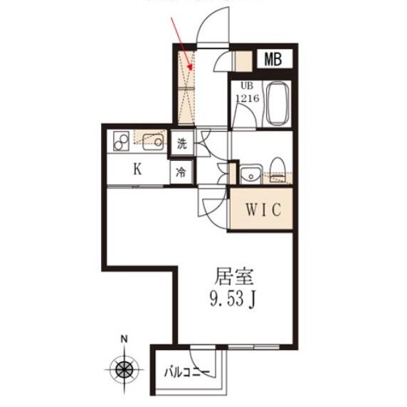 ガーデン小石川 101号室 間取り図