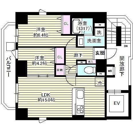 レガシア御茶ノ水 1001号室 間取り図