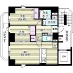 レガシア御茶ノ水 1001 間取り図