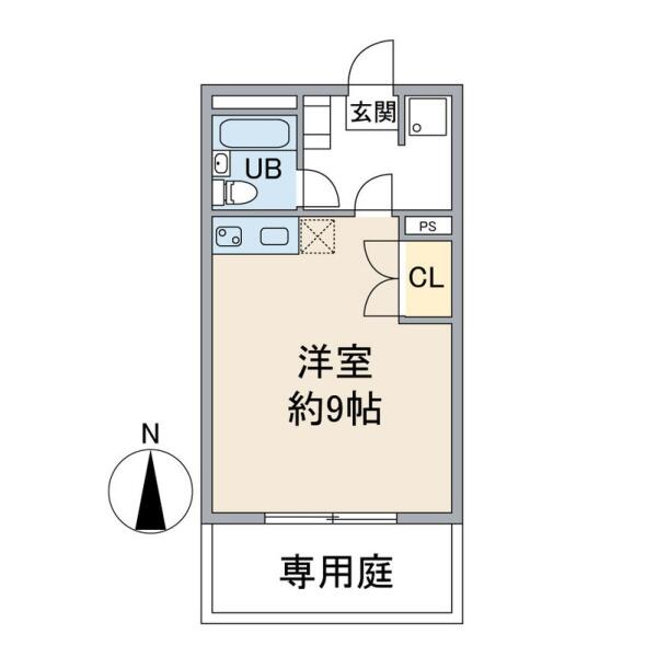 ラ・バルカ 101号室 間取り図