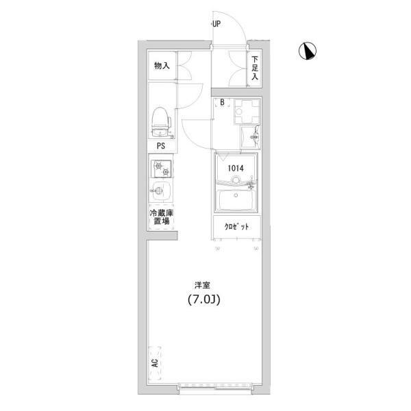 リーガランド江戸川橋 302号室 間取り図