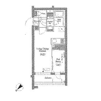 アーバネックス文京小石川 205号室 間取り図