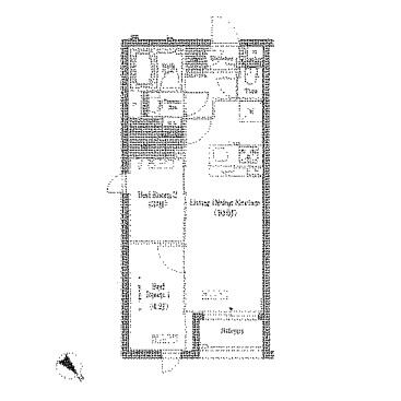 アーバネックス文京小石川 201号室 間取り図