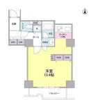 文京グリーンコートビュータワー本駒込A棟間取り画像