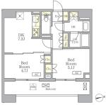 ザ・ライオンズフォーシア文京湯島間取り画像